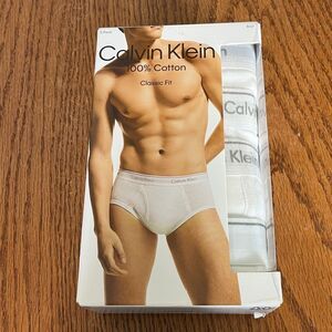 Calvin Klein‎ Classic Fit Brief White Men's Size Medium 5 Pack New